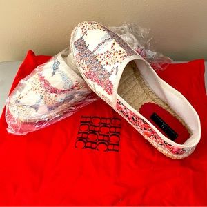 NWOT Floral Carolina Herrera summer espadrilles. Size EU 37, US 6.5